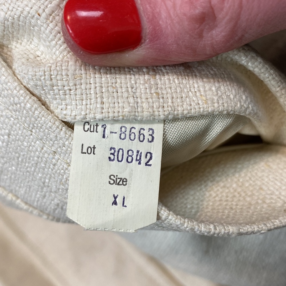 Vintage Zero King Off White Canvas Full Zip Jacket - Picture 9 of 9